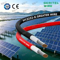 Cable Solar Fotovoltaico de Doble Núcleo de 4 mm, Cable de Alimentación de 6 mm², Cobre Estañado XLPO, Rollo de 100 Metros con Certificación TUV para Uso Industrial