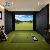 Panneaux de protection acoustique modulaires pour simulateur de golf Vok Walker Vok GRF02, rembourrage mural en PU, protection contre les impacts, insonorisation intérieure