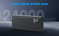 Chargeur portable universel à charge rapide 20000mAh réel, blanc, avec affichage LED pour smartphone, entrée Type-C, batterie Li-polymère 22,5W