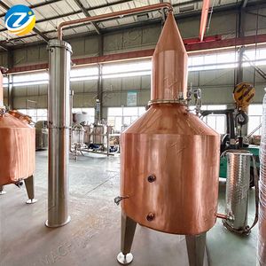 ZJ + 1500L وعاء نحاسي لا يزال Tequlia معدات تقطير الكحول آلة تقطير تجارية - Product Image 5