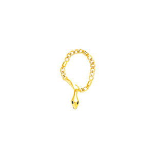 Bracelet à breloques tendance en acier inoxydable 316L plaqué or PVD, design pendentif Alien pour hommes et femmes - Product Image 2