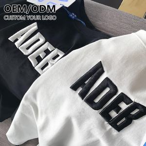 Fabricant de <span class=keywords><strong>vêtements</strong></span> de premier plan, t-shirt personnalisé avec logo brodé, 100% coton, poids lourd, col rond, broderie, t-shirt pour <span class=keywords><strong>homme</strong></span>, unisexe - Product Image 1