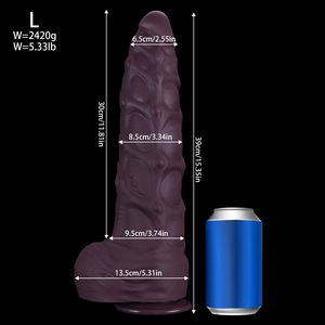 Super Big Size Flüssiges Silikon Monster Dragon Dildo G-Punkt Prostata Fantasy Adult Sexspielzeug Alien Knoten mit starkem Saugnapf - Product Image 1