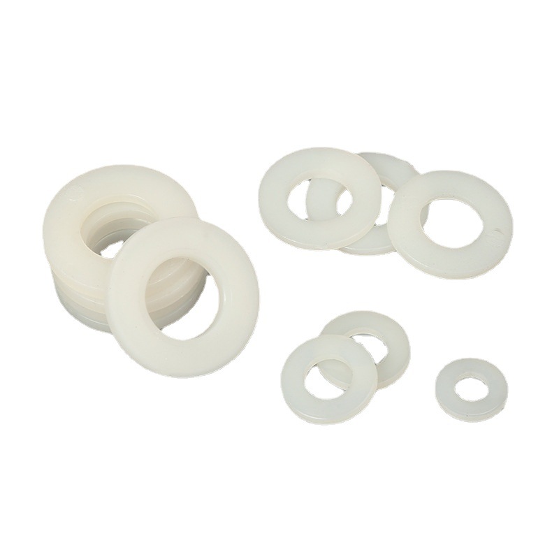 M3 M4 M6 M8 M10 M12China производители, тонкая прокладка из поливинилхлорида, пластиковая, нейлоновая, белая/черная плоская шайба
