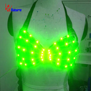 Costumes de danse à lumière LED programmables soutien-gorge LED Costumes sexy soutien-gorge lueur dans le noir robes de <span class=keywords><strong>club</strong></span> à LED soutien-gorge à LED - Product Image 3