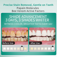 Dentifrice au venin d'abeille Keleek – Blanchiment en 3 jours, nettoyage en profondeur, élimination des taches, menthe et thé vert, haleine fraîche, sans danger pour l'émail, portable, pour la maison