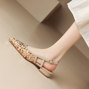 맞춤 여성 에스파드리유 슈즈 스팽글 포인티드 토 플랫 슈즈 여성용 - Product Image 3