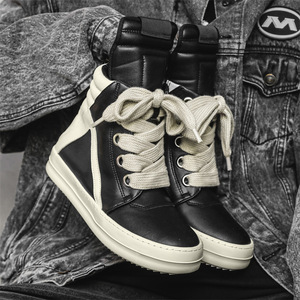 Stivali Alti da <span class=keywords><strong>Uomo</strong></span> RO X168 per Autunno Inverno Stile Retrò da Moto Sportivi Casual <span class=keywords><strong>Sneakers</strong></span> High Street di Nicchia Versatili in Mesh - Product Image 2