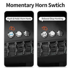 5a 12vdc Waterdicht 16Mm <span class=keywords><strong>5</strong></span> Pinnen Hoge Platte Drukknop Roestvrij Staal Led Hoorn Metalen Schakelaar Drukknop Met Bijpassende Connectoren - Product Image 3