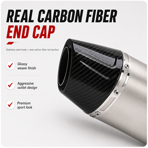 Silenciador de Escape Deslizable para Motocicleta Honda CRF1100L <span class=keywords><strong>Africa</strong></span> <span class=keywords><strong>Twin</strong></span> ADV 20-23, Acero Inoxidable y Fibra de Carbono Real - Product Image 3