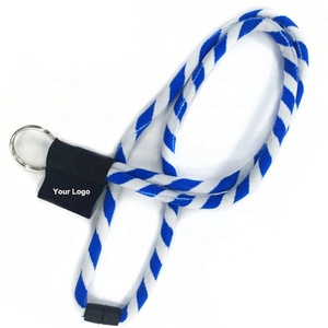 Tùy Chỉnh Đôi Màu Sắc Vòng Nylon Dây Dây Buộc Với Dệt Nhãn Vòng Chìa Khóa Dây Dây Buộc Cho Đồ Nội Thất Ngoài Trời Móc Chìa Khóa Dây Đeo - Product Image 4