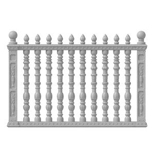 Bán Buôn Bê Tông Hàng Rào Khuôn Lục Bình Lan Can Khuôn Xi Măng Ban Công Lan Can Bình Bảng Điều Chỉnh Tường Hàng Rào Cực Bài Tấm Bollard Hình Thức - Product Image 3