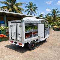 Camion frigorifique à chaîne frigorifique Réfrigérateur électrique Van pour les aliments congelés Légumes Fruits Livraison Trans