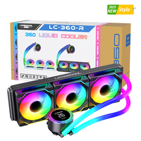 Lovingcool nouveau Style 240/360mm refroidisseur de liquide radiateur LED conduite d'eau lumineuse 5V ARGB ventilateur CPU Aio refroidissement dissipateur de chaleur boîtier d'ordinateur