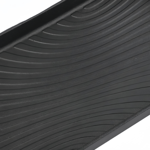 Plaque <span class=keywords><strong>rectangulaire</strong></span> en fonte multifonctionnelle antiadhésive avec base en bois - Product Image 4