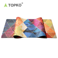 TOPKO-alfombrilla de goma para yoga, 5mm, antideslizante, ecológica, con logotipo personalizado, venta al por mayor