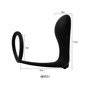 Mainan seks penggetar pemijat prostat pria elektrik silikon 10 kecepatan untuk pria prostat dengan cincin - Product Image 5