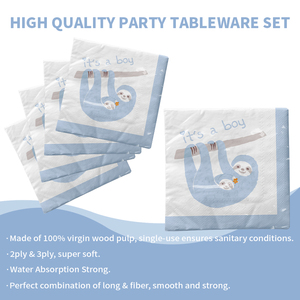 Xieli Suministros <span class=keywords><strong>De</strong></span> Fiesta Personalizados <span class=keywords><strong>Vajilla</strong></span> Juego <span class=keywords><strong>De</strong></span> Fiesta <span class=keywords><strong>De</strong></span> Perezosos <span class=keywords><strong>Platos</strong></span> <span class=keywords><strong>Y</strong></span> <span class=keywords><strong>Vasos</strong></span> <span class=keywords><strong>De</strong></span> Papel Impresos Servilletas - Product Image 6