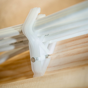 Clips de câble en plastique, système de fixation par encliquetage, organisateur de fils électriques, installation facile, maintien positif, fixation pour montants en bois - Product Image 4