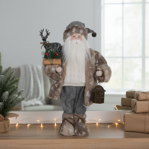 Figurine de Père Noël traditionnelle sur pied, de haute qualité, prix direct usine, pour la <span class=keywords><strong>d</strong></span>écoration de Noël à la maison - Product Image 2