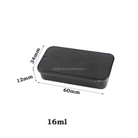 Mini boîte rectangulaire en métal carrée de 16ml avec couvercle coulissant vide petit conteneur de stockage de canettes pour emballage de bijoux cadeaux
