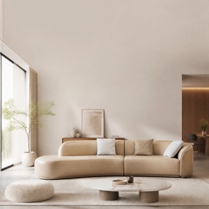 Conjunto de Sofá Minimalista de Tela JM 3200x1000x720 para Sala de Estar - Product Image 3