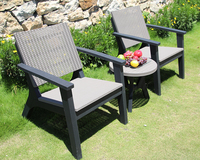 Ensemble de chaises de balcon de bistrot de jardin, mobilier d'extérieur, table basse et chaise