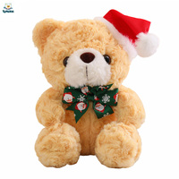 Boneka Plush Kualitas Tinggi Custom, Boneka Plush Kreatif, Boneka Teddy Natal, Syal Lucu, Boneka Natal Grosir, Boneka Plush Custom
