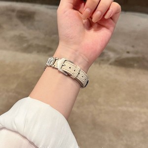 เหมาะสำหรับ Apple Watch S11 10 9 SE สายหนังลายลิ้นจี่ประดับเพชรทรงไม่สม่ำเสมอ ดีไซน์เก๋ไก๋สำหรับใช้งานในชีวิตประจำวัน - Product Image 5