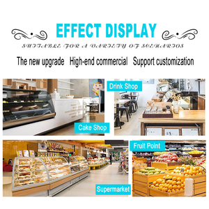 Ruitai Hot Bán 260 L Công Suất Lớn Cho Bánh Showcase Kính Vuông Bánh Hiển Thị Lạnh - Product Image 4