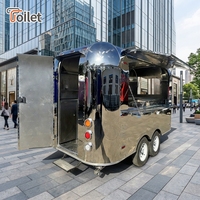 Camion de restauration mobile sur mesure de haute qualité à prix d'usine, chariot à glaces mobile remorquable, remorque alimentaire avec réfrigérateur