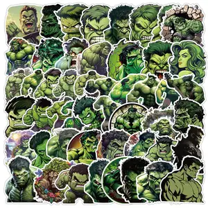 Die Cut Vinyl Girl Decorative Laptop Skateboard Cellphone Luggage Guitar Graffiti 50Pcs Marvel Characters Hulk Stickers