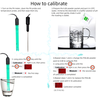 PHS-3C penguji keasaman 2 In 1, pengukur PH meter temperatur penganalisa kualitas air Multi-parameter dengan ATC