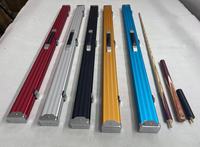 Étui de queue de billard professionnel en cuir, économique, pour billard américain et snooker, vente en gros