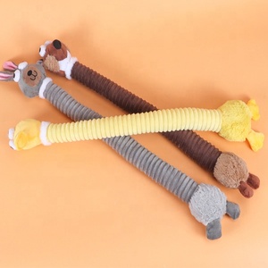Juguete de Peluche para Perros, Resistente y <span class=keywords><strong>El</strong></span>ástico, Juguete para Masticar con Forma de Animal, para Perros Pequeños y Medianos - Product Image 4