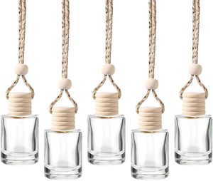 <b>5ml</b> 8ml 10ml Customizable Cylindrical Clear Glass <b>Bottle</b> Car Air Freshener <b>Perfume</b> <b>Bottle</b> Hanging Pendant Car Diffuser <b>Bottles</b> - Product Image 1