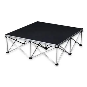 Scène mobile avec tapis industriel scène portable pour événements en plein air scène de concert en plein air vente