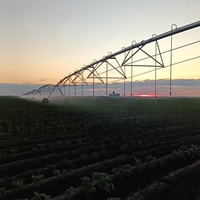 Système d'irrigation à pivot central Gengze d'occasion de 30/50/80/200 hectares avec surveillance à distance, construction métallique, garantie de 2 ans