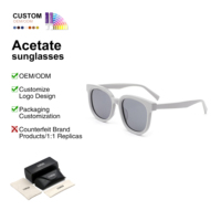 Fabricant en gros de lunettes de soleil surdimensionnées en acétate avec logo personnalisé, UV400 TAC, lunettes de soleil classiques tendance unisexes