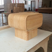 Table de chevet en bois massif de style nordique moderne avec 2 tiroirs, écologique, pour chambre à coucher, hôtel et mobilier de salle à manger