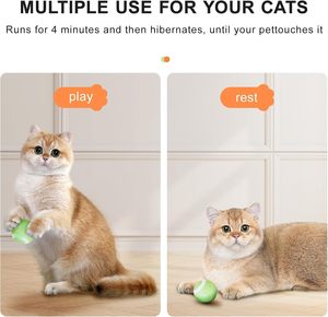 Jouet interactif électrique de luxe personnalisé pour chats, balle roulante automatique à poursuite autonome en plastique durable - Product Image 3