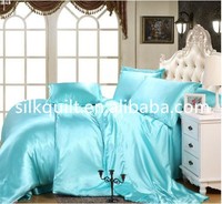 Ensemble de housse de couette en soie pure de haute qualité 100% - Quatre pièces - Personnalisable - Respectueux de l'environnement - Certifié OEKO-Tex - Literie de mariage - Toutes saisons