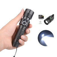 Lampe de poche LED portable à mise au point réglable Lampes de poche rechargeables Lampe torche LED