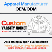 Vestes d'hiver en chenille brodées avec logo, taille plus, uniforme de baseball, veste bomber pour homme
