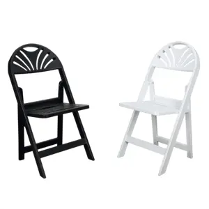 Оптовая продажа, пластиковые белые складные стулья