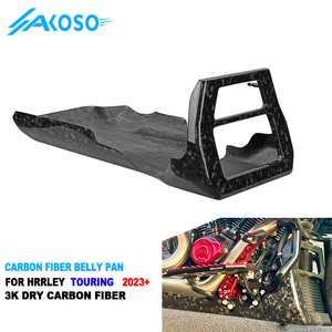 AKOSO 121/117 Plaque de protection du moteur en fibre de carbone pour <span class=keywords><strong>moto</strong></span>, plaque de protection du bas de caisse pour <span class=keywords><strong>Harley</strong></span> Davidson Road Glide Street Glide <span class=keywords><strong>2023</strong></span>+ - Product Image 1