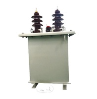 Transformador de poste monofásico de doble voltaje reductor de 50 kVA, 100 kVA, 375 kVA, 10 kV, 11 kV, con bobina toroidal de aluminio y sumergido en aceite