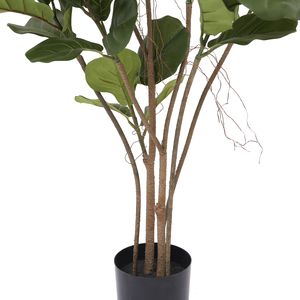 Faux Ficus Lyrata Plant 120cm artificiale Fiddle Leaf Fig Tree in Pot per la decorazione dell'home Office - Product Image 5