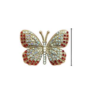 Y-1101 Clip de décoration papillon coloré incrusté de diamants pour diffuseur de parfum de voiture et grille d'aération de climatiseur - Product Image 2