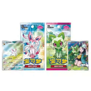 Y Y Chinese Poke Card Scarlet and Violet VoL.1 VOL.2 Gem Pack Eevee Ptcg Trading Cards Gem Pack Birthday Gift - Product Image 2
